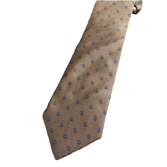 mens vintage Christian Dior classic 100% all silk fancy paisley neck tie USA - Picture 2 of 3